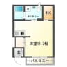 フィレール 1Rの間取り