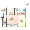 エスペランサ・ルーチェ 1LDKの間取り