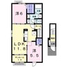 ネイマールA 2LDKの間取り