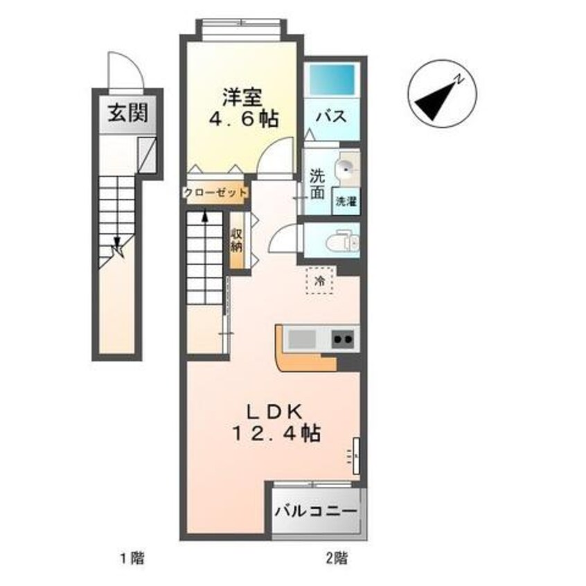 間取図 ハッピーコート浜坂