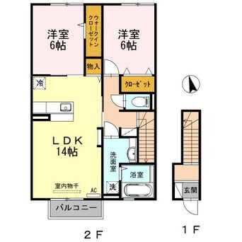 間取図 リクラ・クレマチス Ａ棟