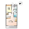 エバーレジダンス 1LDKの間取り