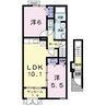 ボニート・ブリッサⅡ 2LDKの間取り