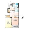 クレア 1LDKの間取り