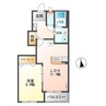 クレア 1LDKの間取り
