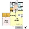 ツインテラスⅧ 1LDKの間取り