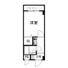 鳥取スターハイツ 1Kの間取り