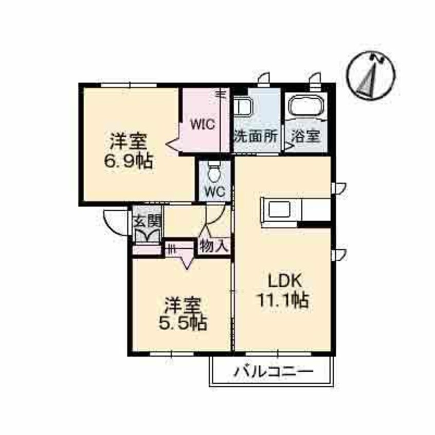 間取図 オーラルC棟