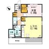 レチエ吉成　A棟 1LDKの間取り