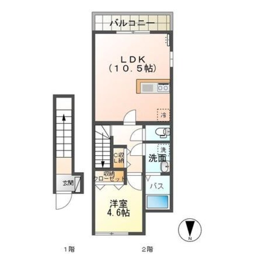 間取図 レオーネB