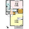 ハイツトベラA棟 1LDKの間取り
