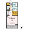 富士マンション 1Rの間取り