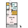 富士マンション 1Rの間取り