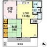 ハイツ万葉　B棟 2LDKの間取り