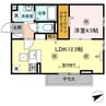 アル・ソーレ 1LDKの間取り