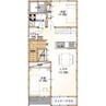 ネスト吉成 2LDKの間取り
