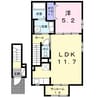 コンフィデンテ2 1LDKの間取り