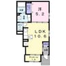 コンフィデンテ2 1LDKの間取り