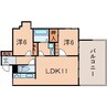 ラシェール追分 2LDKの間取り