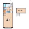 メゾンプチバード 1Rの間取り