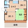 高橋貸家（太平寺） 3DKの間取り