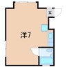 リバービレッジIII 1Rの間取り