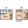 ライズピア上浜町 2DKの間取り