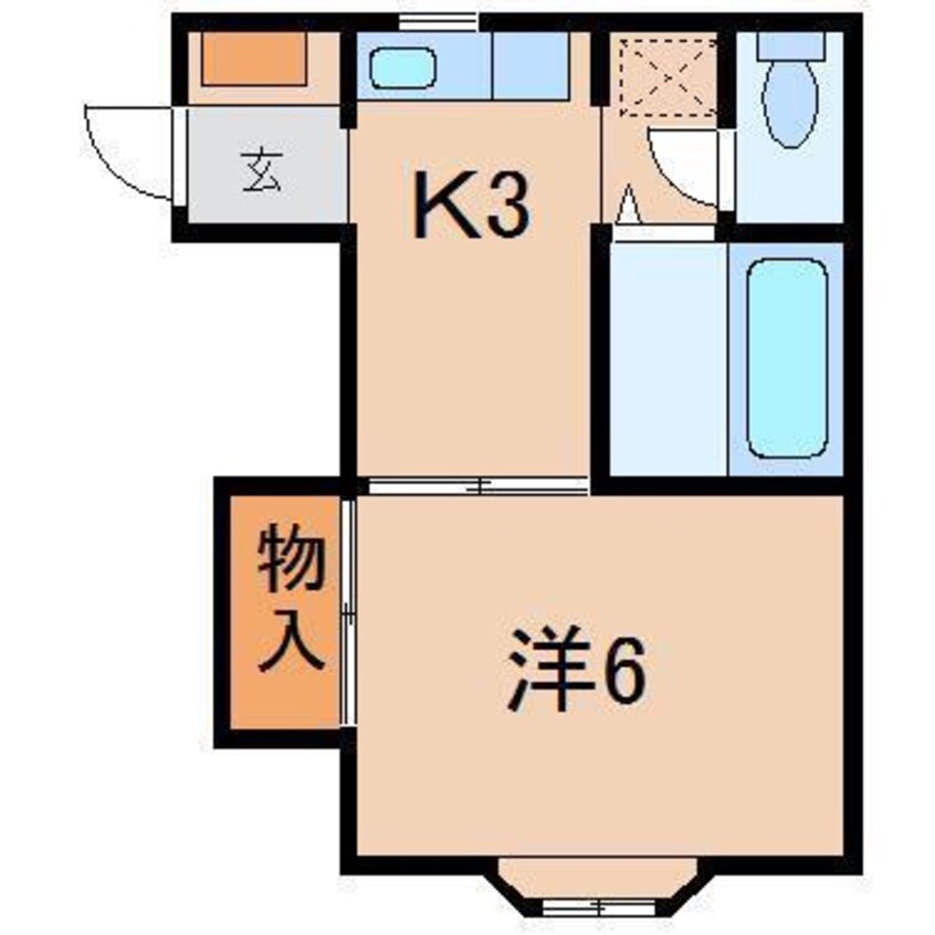 間取図 コーポ板倉