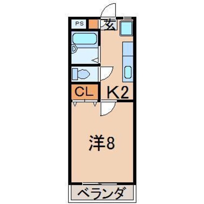 間取図 サンコーポ鳥谷野