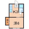 サンハイツ（堀河町） 1Kの間取り