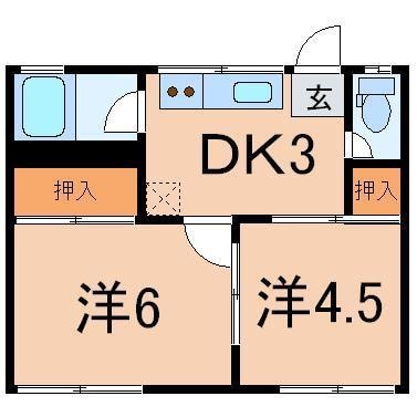 間取り図 ビューハイツ御山