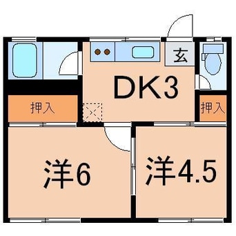 間取図 ビューハイツ御山