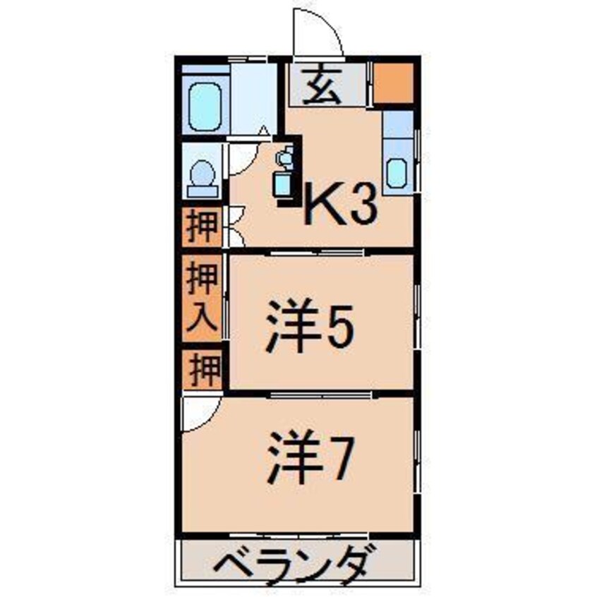 間取図 柳小路ハイツ