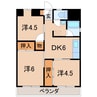 ハイジー松山 3DKの間取り