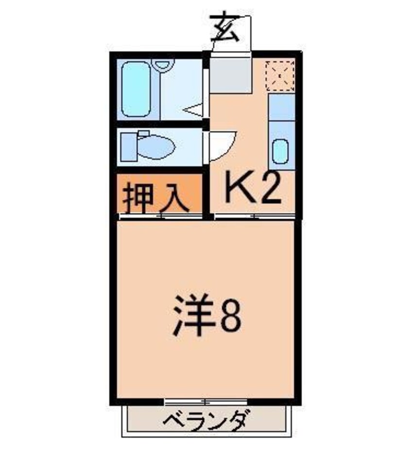 間取図 サンハイツ松木下Ｂ