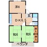 ウィステリアトレリスIII 3DKの間取り