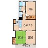 平内ハイツ 3DKの間取り