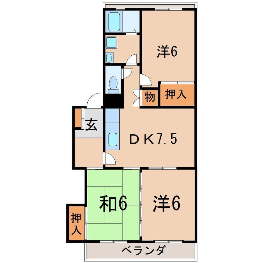 間取図 平内ハイツ