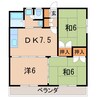 メゾンホープ 3DKの間取り