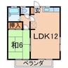 カーサスミキ２ 1LDKの間取り