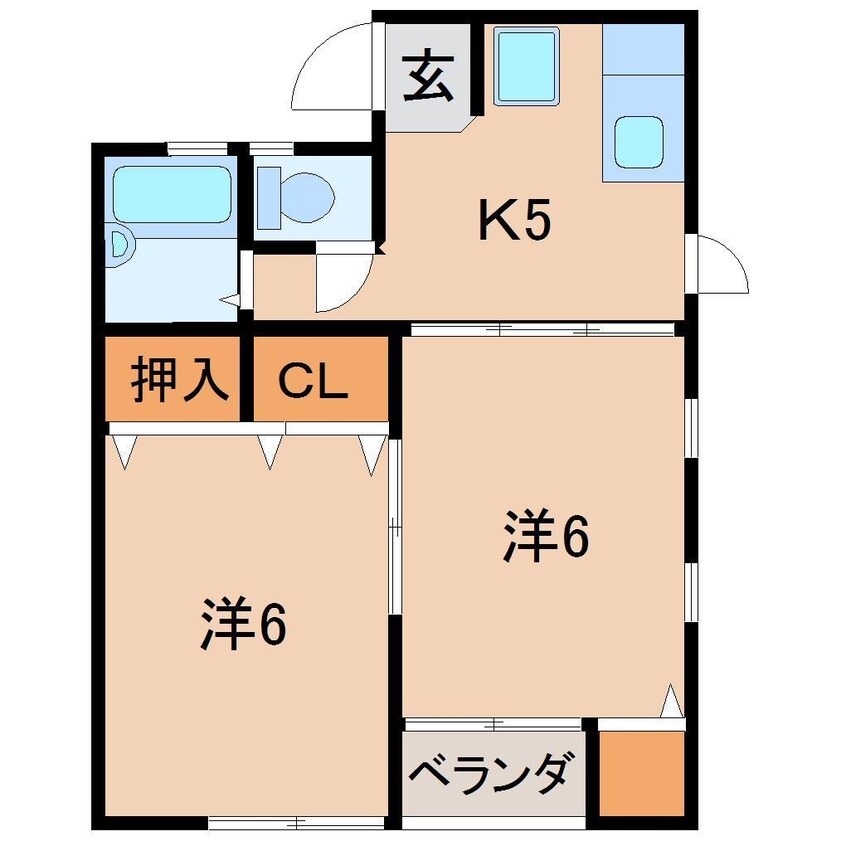 間取図 タウン稲荷田1