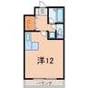 エルセラーン6 1Kの間取り