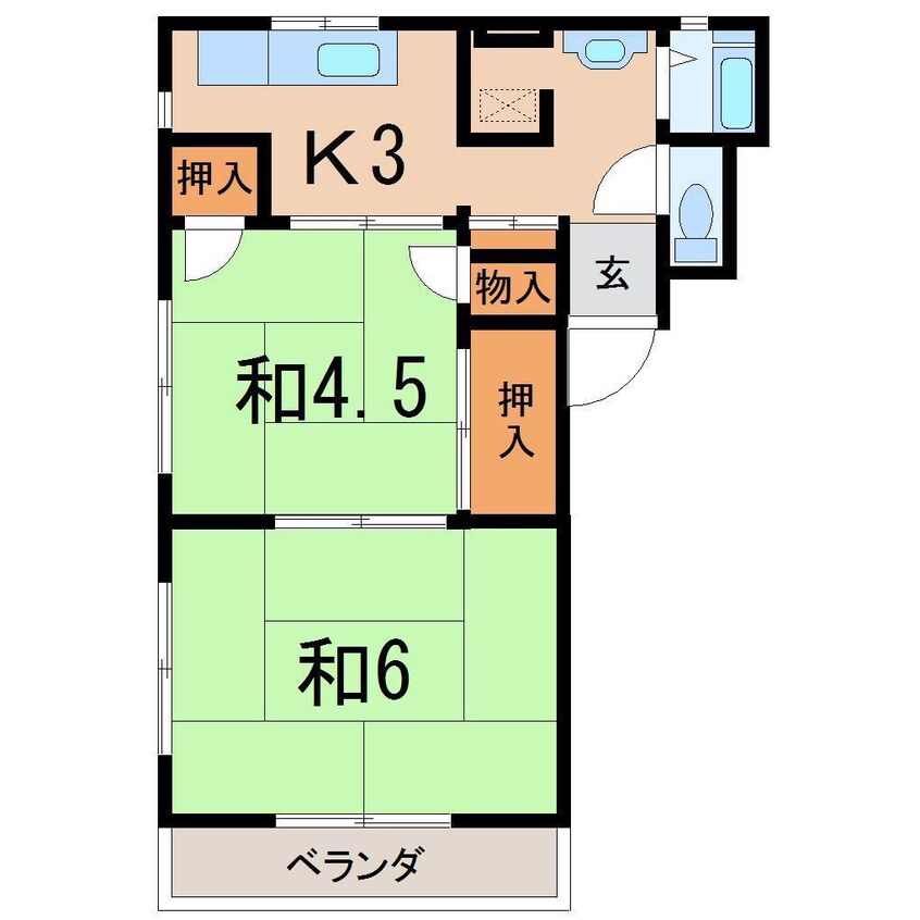 間取図 矢剣サンハイツ