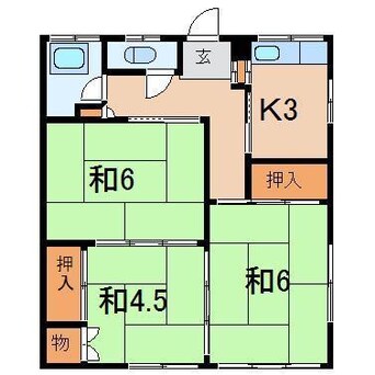 間取図 朝日荘２