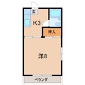 タカノコーポの間取図