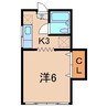 武田アパート 1Kの間取り