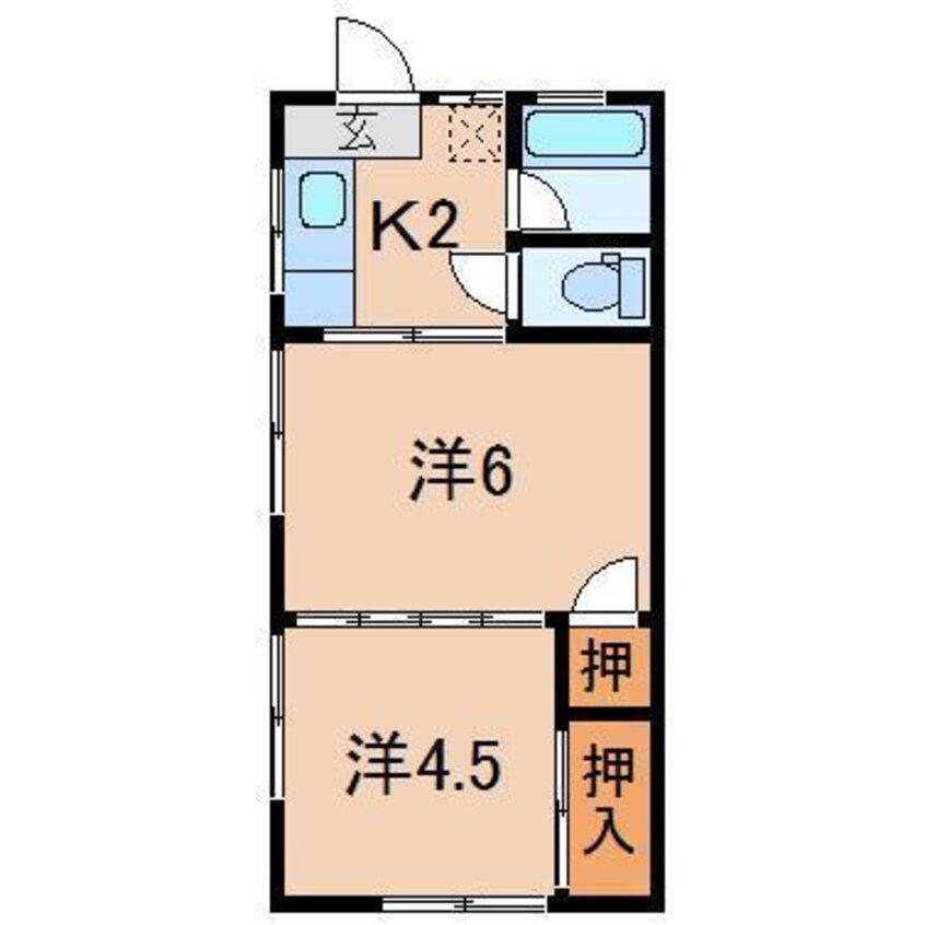 間取図 コーポラスか乃う