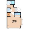 メゾンさくら(宮下町） 1Rの間取り
