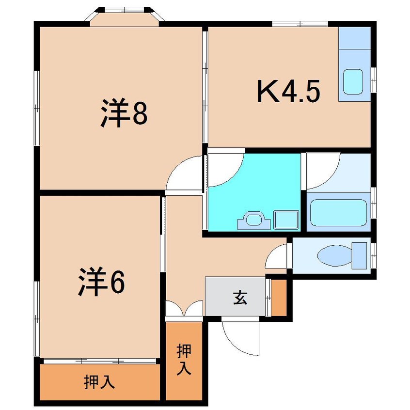 間取図 レスト３永井川C