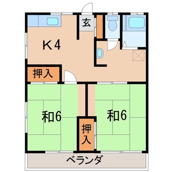 間取図 渡辺アパートC棟（八島町）